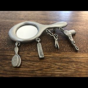 Vintage JJ Stylist Charm Pin